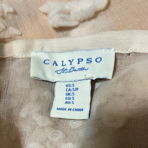 Calypso St. Barth pompom textured blouse - Picture 4 of 7